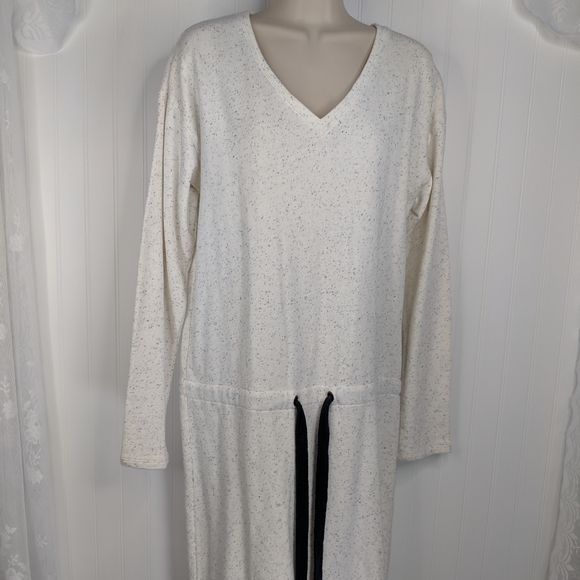 OLD NAVY V-Neck Drawstring Sweatshirt Dress M Tall - Picture 2 of 12